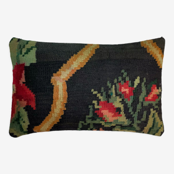 Vintage turkish handmade cushion cover , 30 x 50 cm