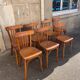 7 chaises bistrot vintage style Thonet Baumann