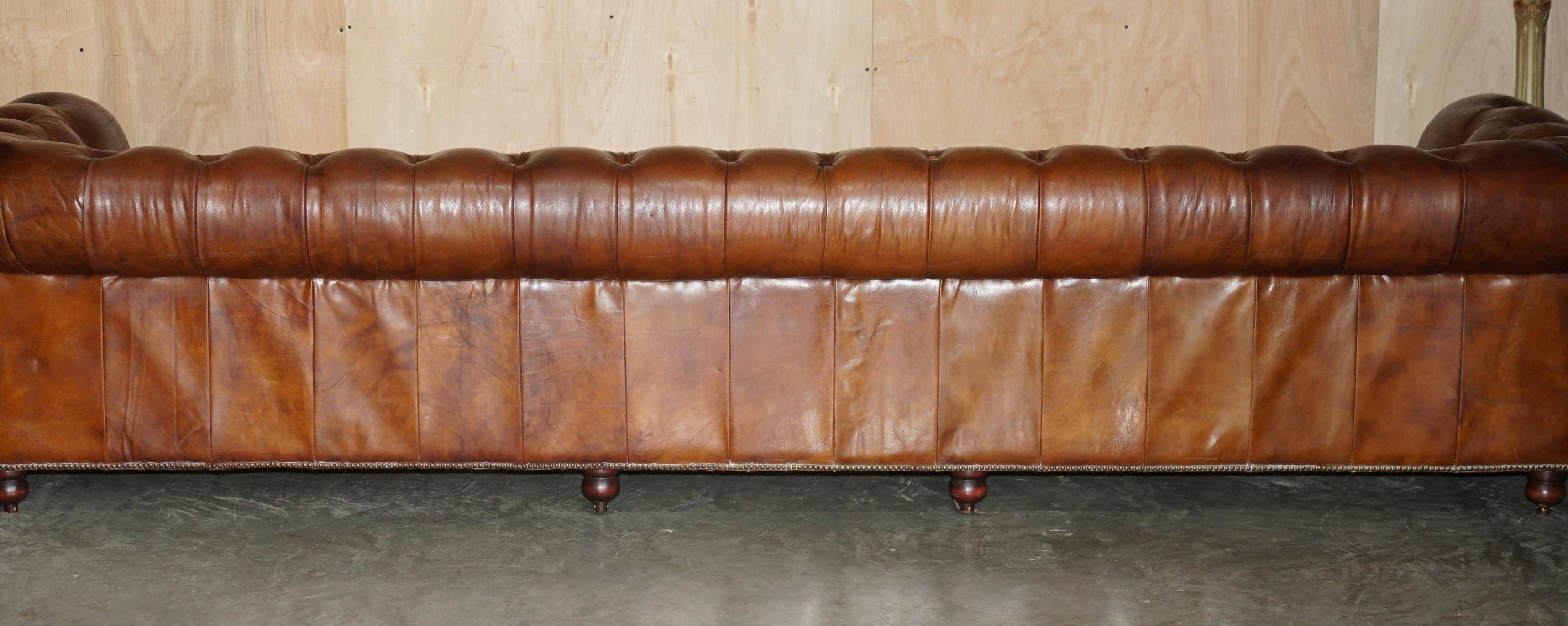 Heritage Biker Chesterfield Leather Sofa for 6 people by Timothy Oulton