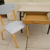 Vintage school desk and chair