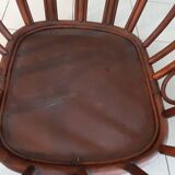 Rattan armchair from the 60s by Maugrion, Basset model