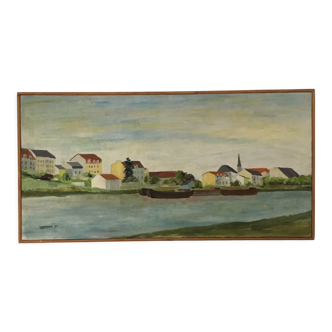 Tableau les maisons du canal