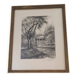 Engraving signed
