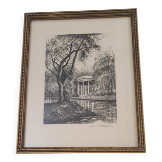 Engraving signed