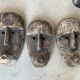 Large Timor mask in patinated wood H:50cm (2)