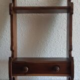 Wooden wall shelf