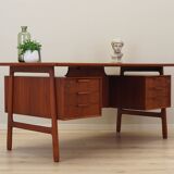Teak desk, Danish design, 1970s, manufactured by Omann Jun