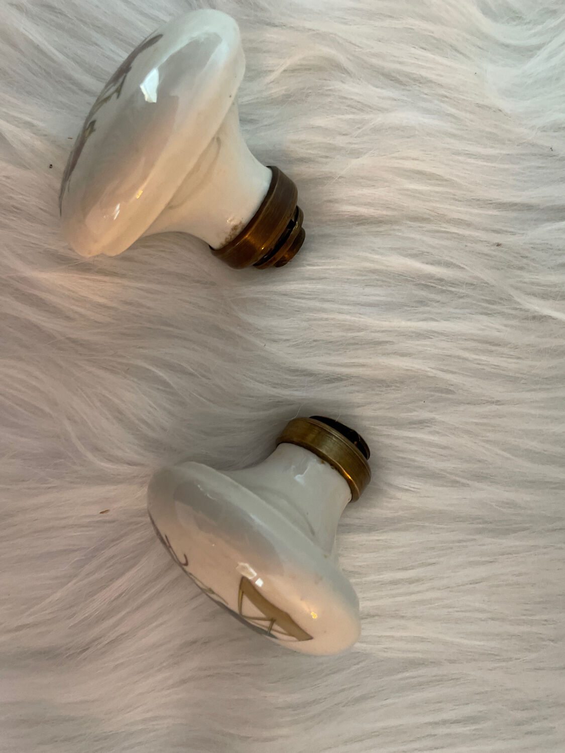 Porcelain door handles