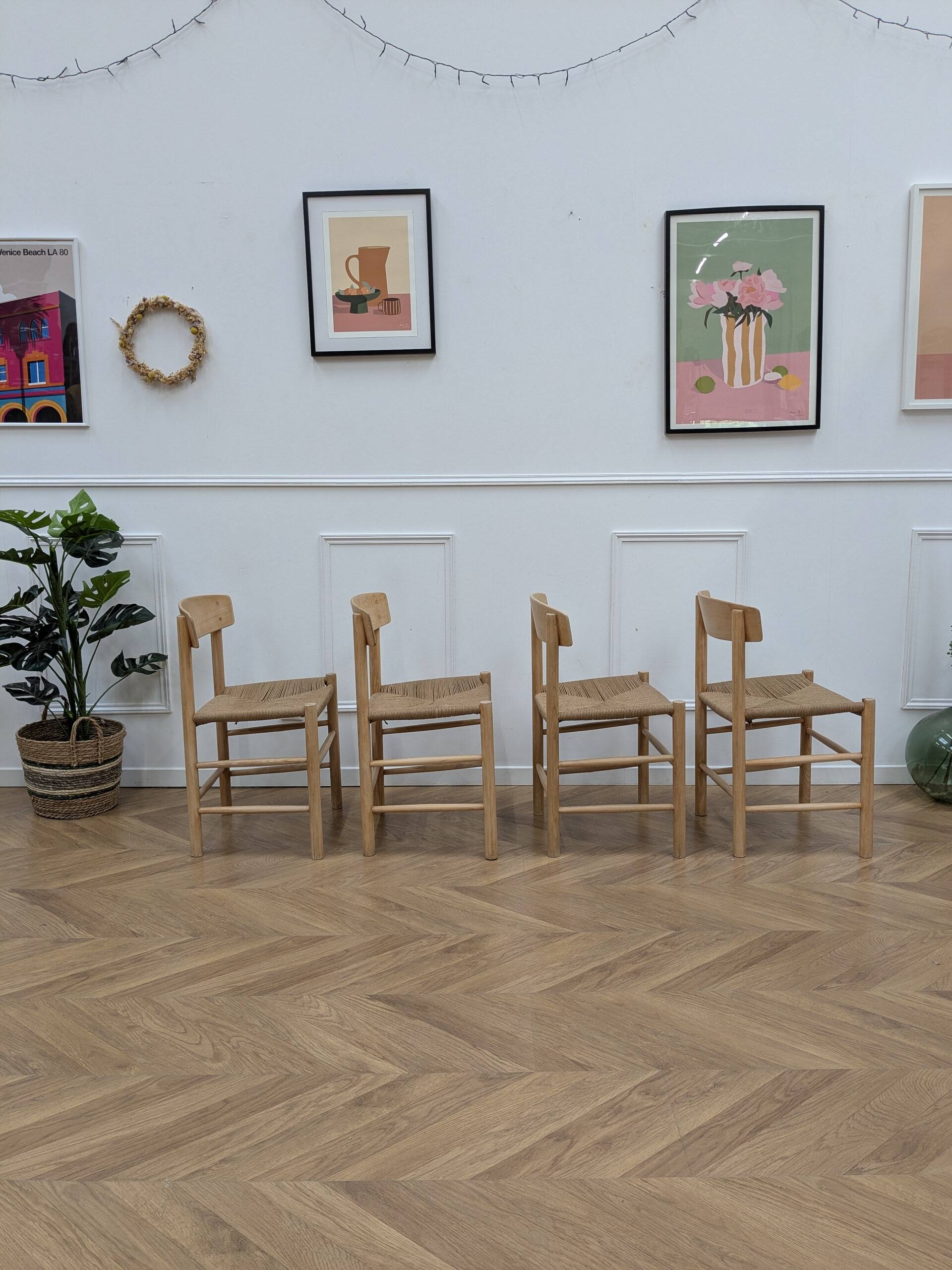4 J39 Folk chairs