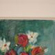 Oil on Swedish canvas "Vase and Flowers" by M. Hernek