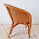 Rattan armchairs