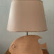 Vintage fish lamp in terracotta signed from the 1970s.