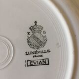 6 dinner plates - lunéville model evian