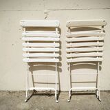 Paire de chaises de jardin anciennes