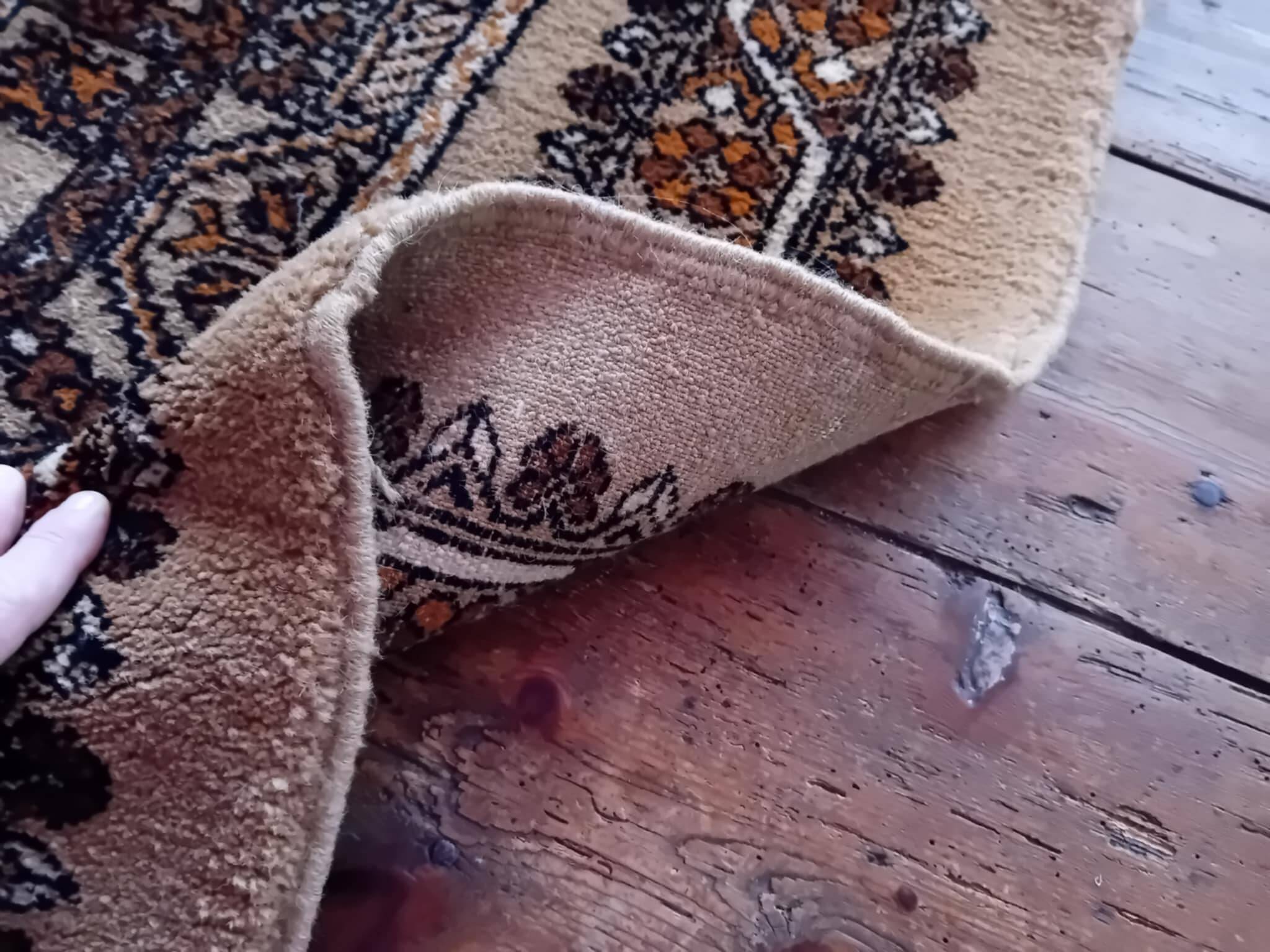 Antique handmade Berber Rabat rug