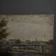 Oil on cardboard early 20th century representing Nantes or Paris