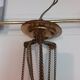 Suspension ancienne en opaline et laiton