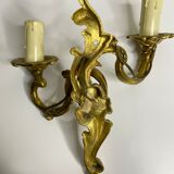 Applique en bronze style rocaille