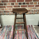 Old oak bar stool