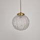 Angelo Brotto for Esperia Pendant Light in Murano Glass and Brass