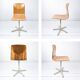 Chaise de bureau vintage industriel – coque Pagholz, métal, design allemand