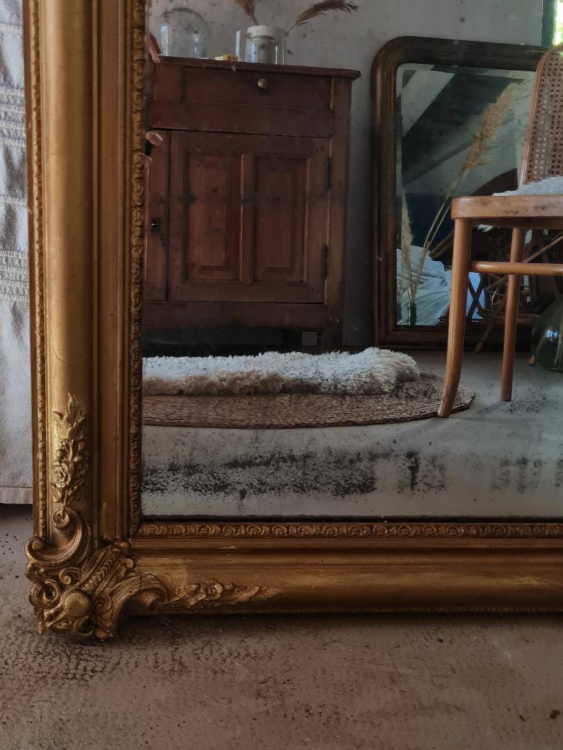 Antique gilded mirror