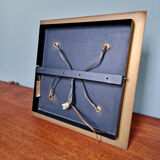 Space Age ceiling light/wall lamp in brass, Cosack Leuchten, 1970.