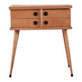 Worker, renovated Scandinavian bedside table, 1950s-60s.