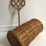 Umbrella holder, braided wicker