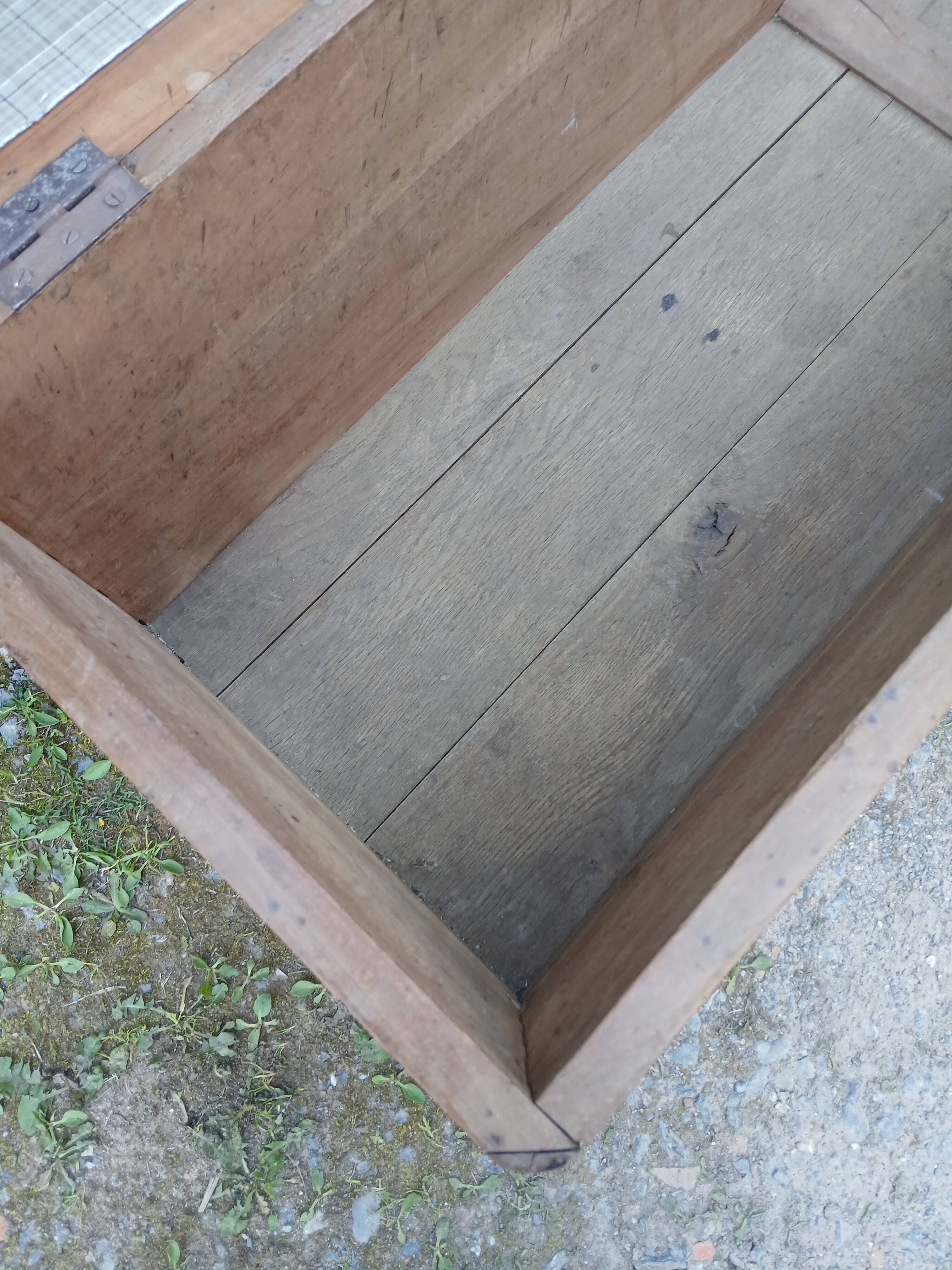Revisited antique wooden chest