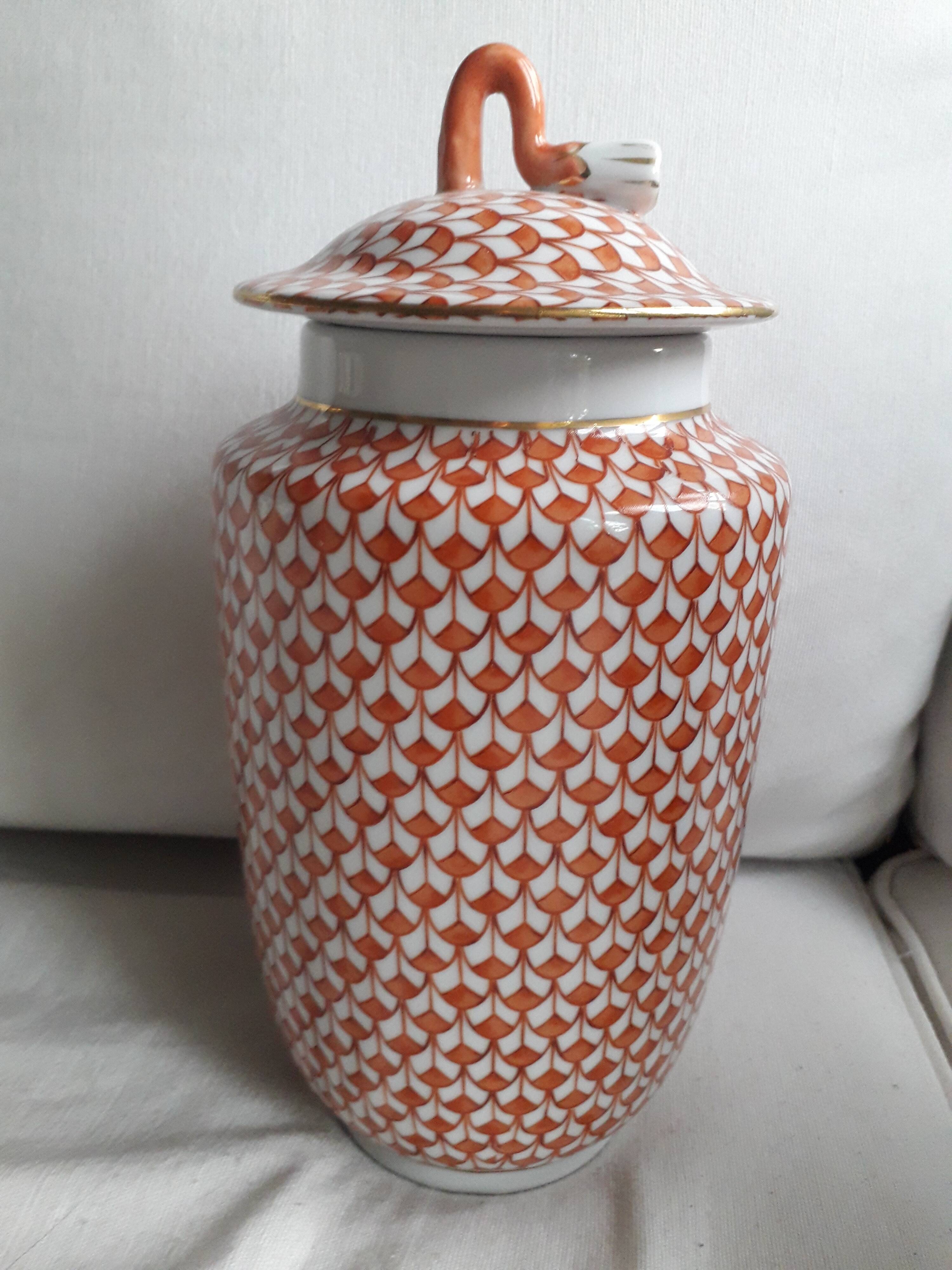 Vintage ceramic with geometric decor