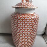 Vintage ceramic with geometric decor