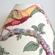 Abat-jour toile vintage oiseau
