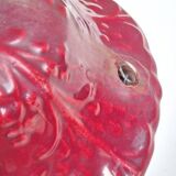 Hanging planter in red earthenware