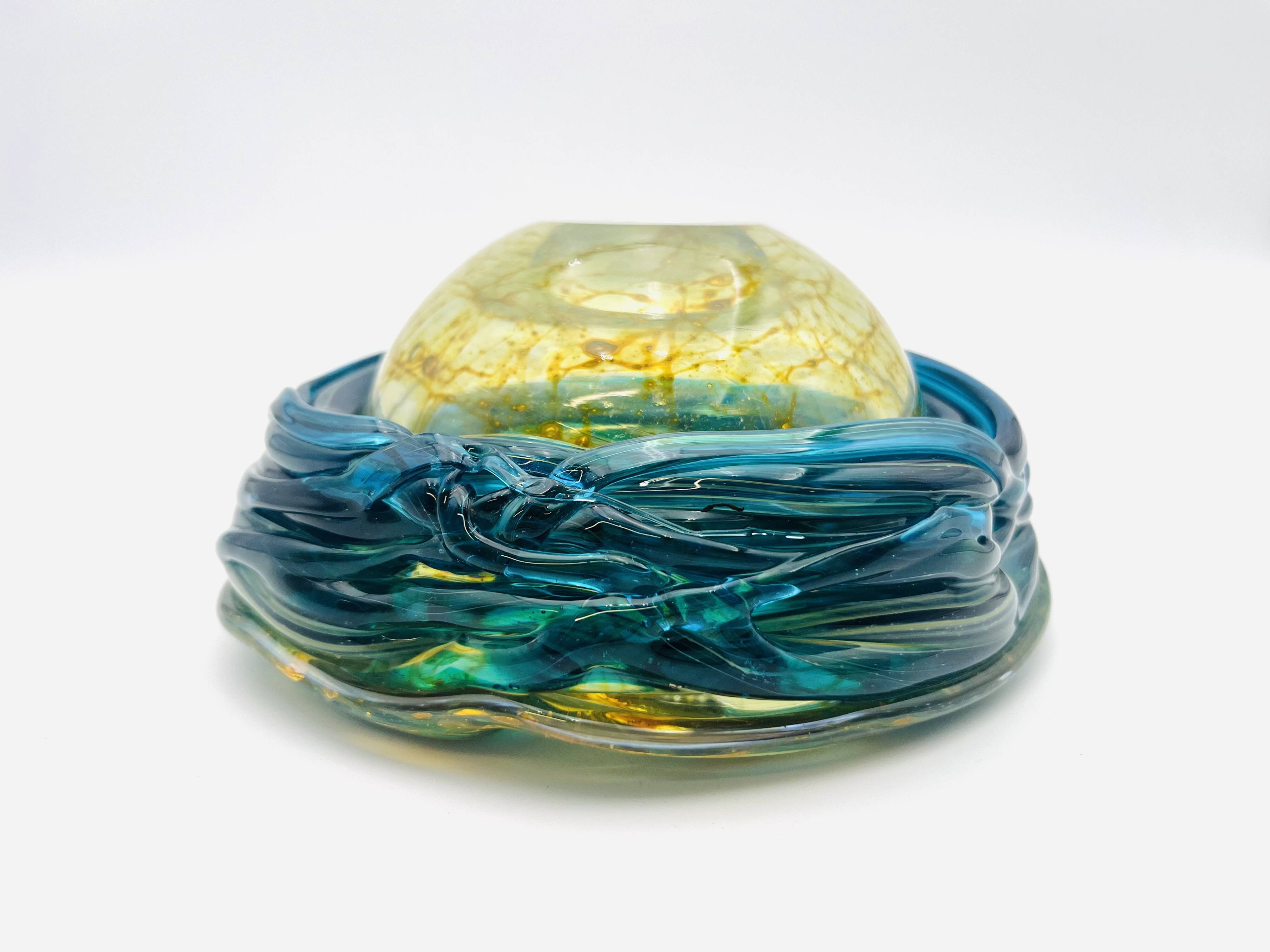Mdina Malta Blown Glass Ashtray
