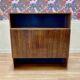 Bureau palissandre mural suspendu design scandinave 1950.