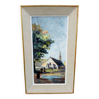 René Lorotte, Notre Dame de Trémalo, Pont-Aven, French painter, early 20th century