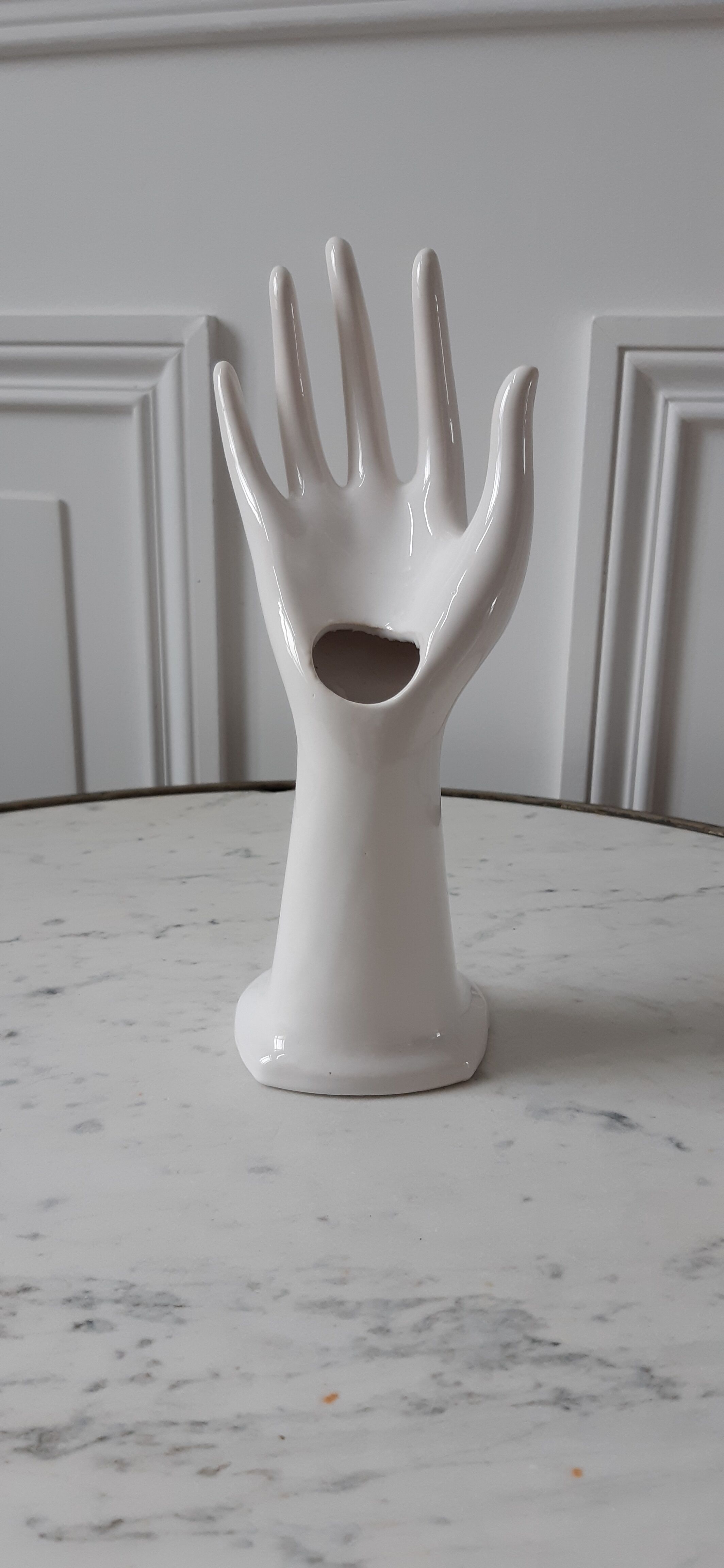 Baguier vase soliflore white