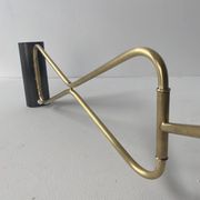 ANTIQUE BRASS AND PRISMATIC GLASS PENDANT LAMP XXL