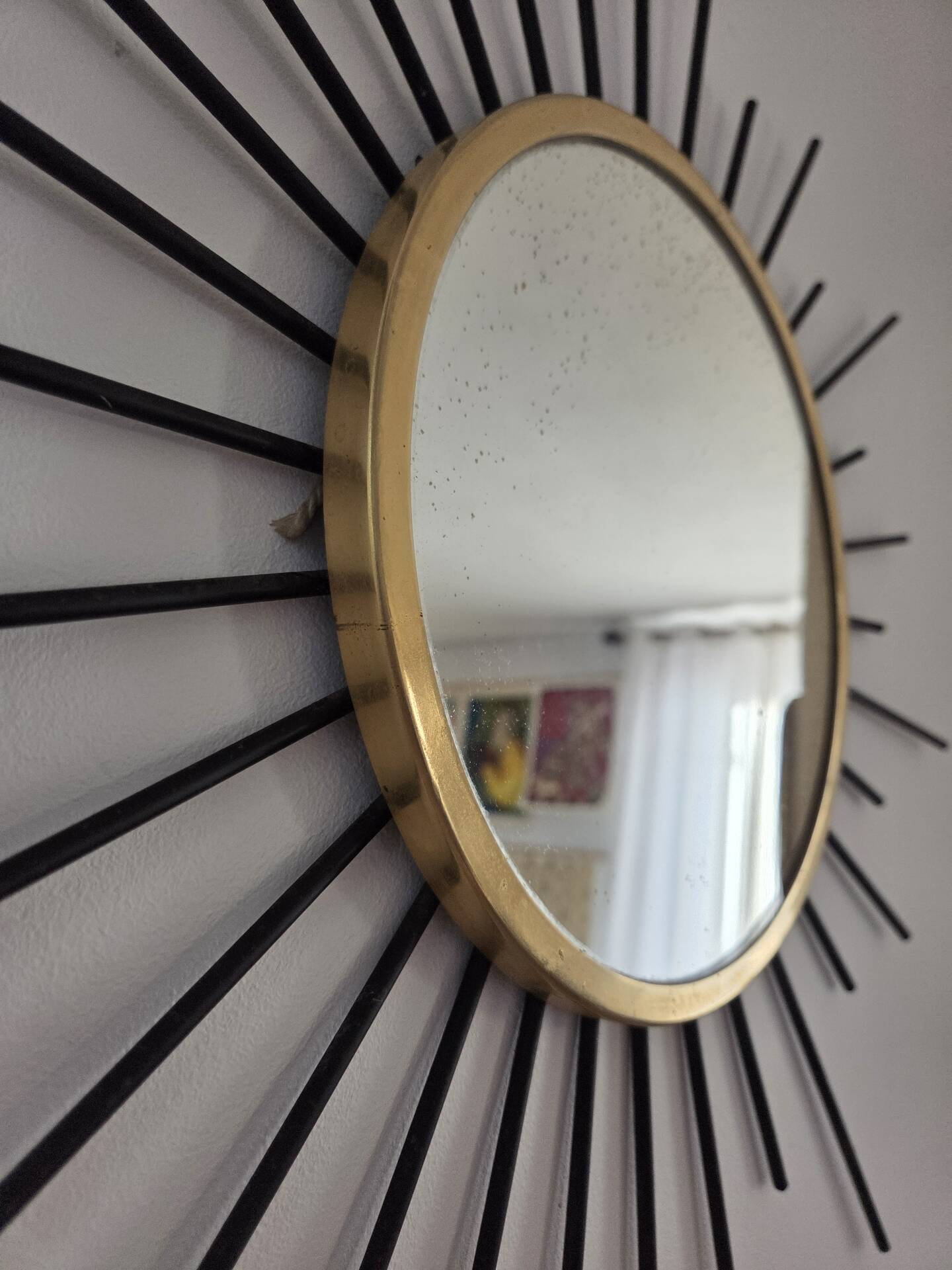 Metal sun mirror, 1950s/60s