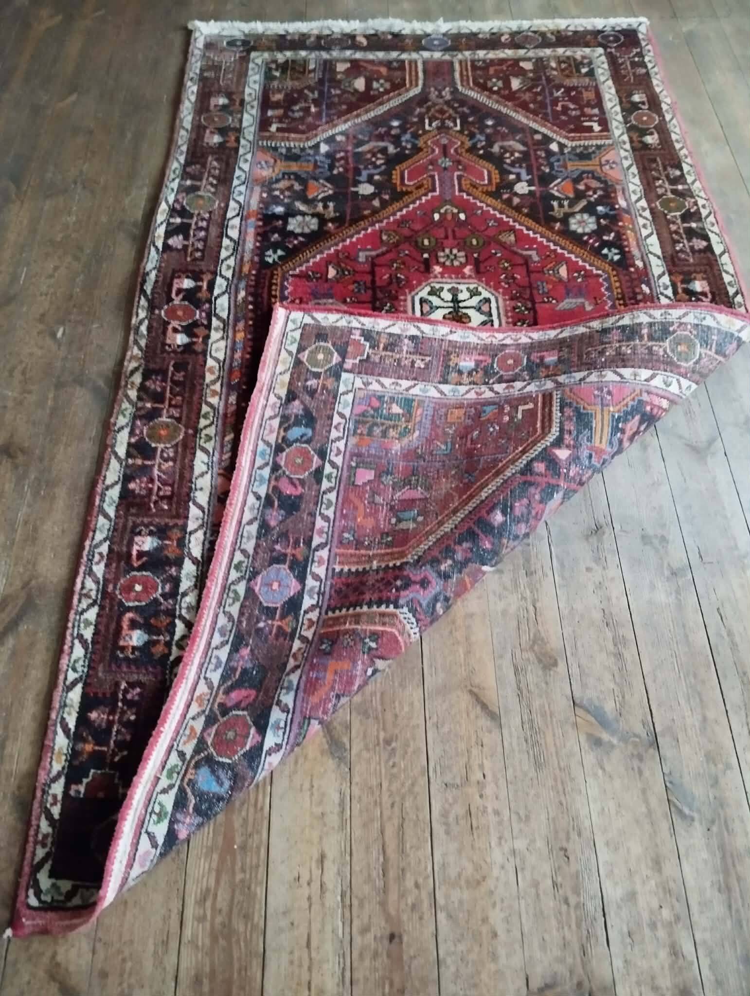 Handmade Persian Tuyserkan rug 218x124cm