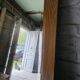 Miroir XXL biseauté en chêne, 210cm de L