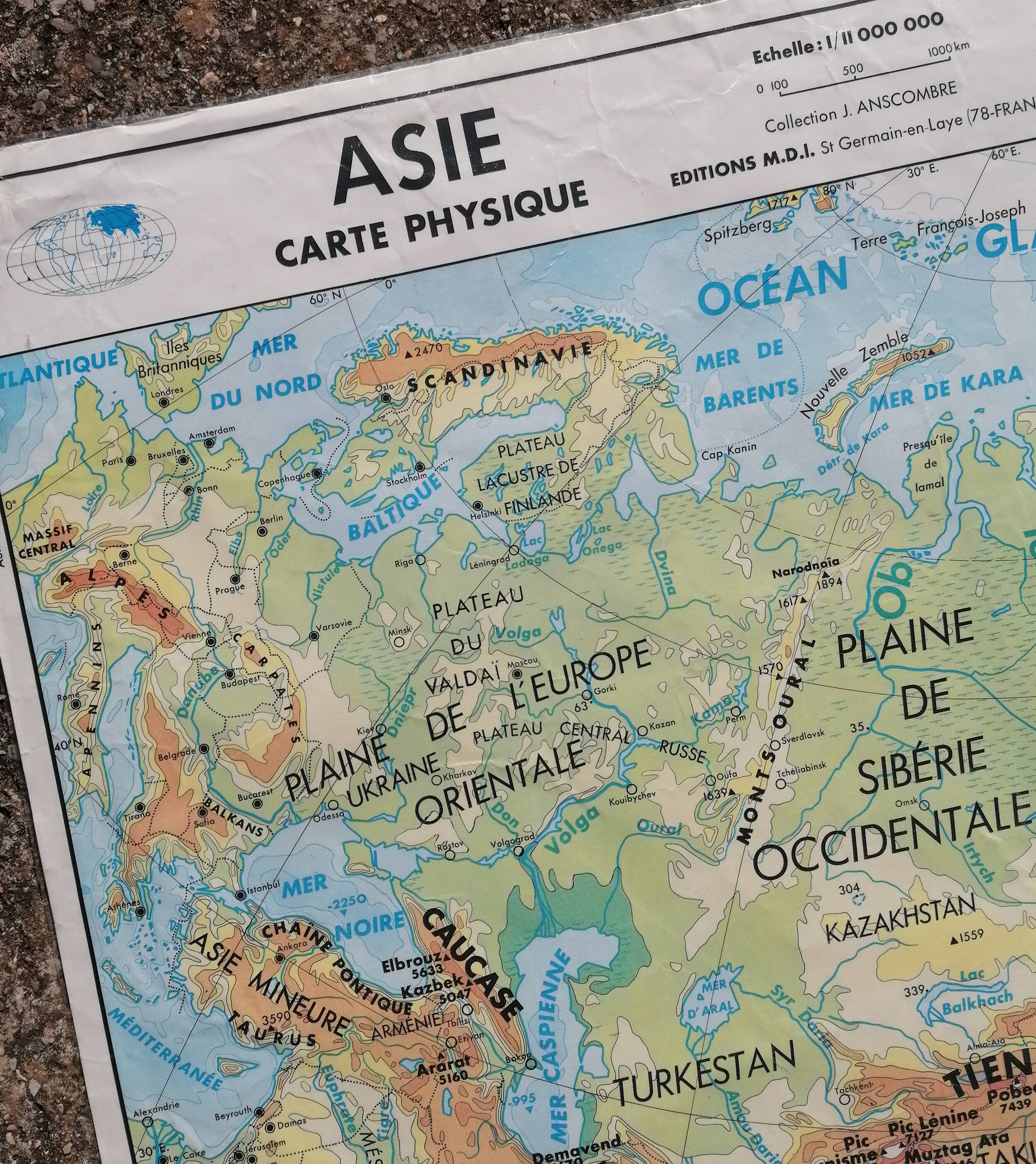 Old vintage Asia Agricultural and Physical MDI card