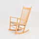 Rocking-chair J16 par Hans Wegner pour Fdb Møbler