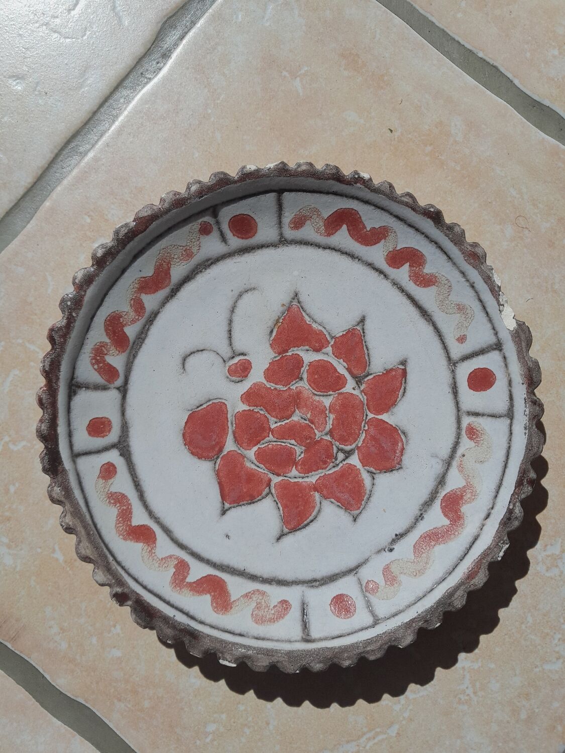 Ceramic dessert plates signed Jérôme MASSIER - Vallauris