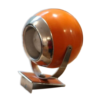 Orange metal eyeball lamp, 1970