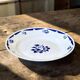 Round antique plate signed Badonviller collection "Madelon" hand-painted.