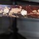 Corner shelf of China lacquer red background decoration golden highlights XXth