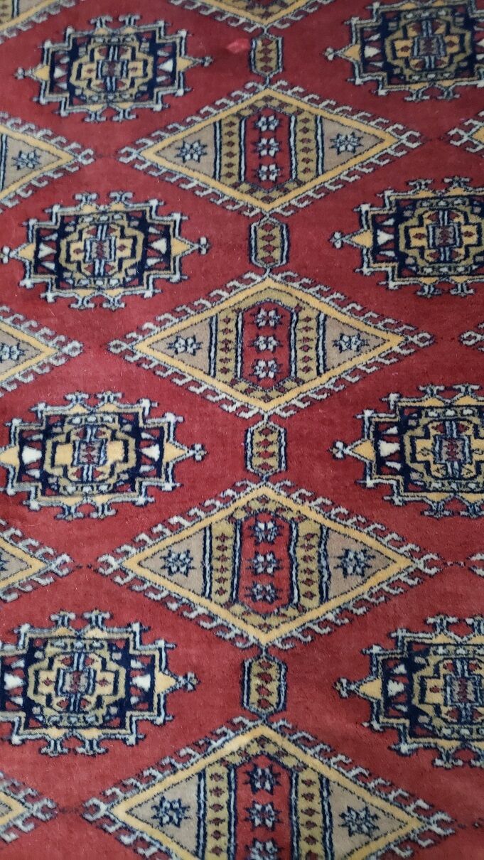 Hand-knotted wool carpet