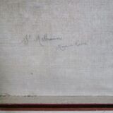 Old suitcase wood and leather